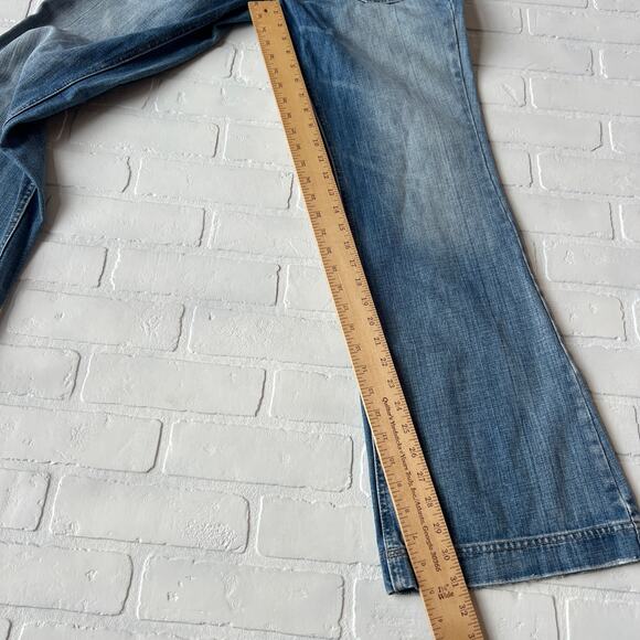 Kali Denim Company Wide Leg Bootcut Light Wash Denim Jeans Y2K Style -sz 15 - Picture 6 of 7